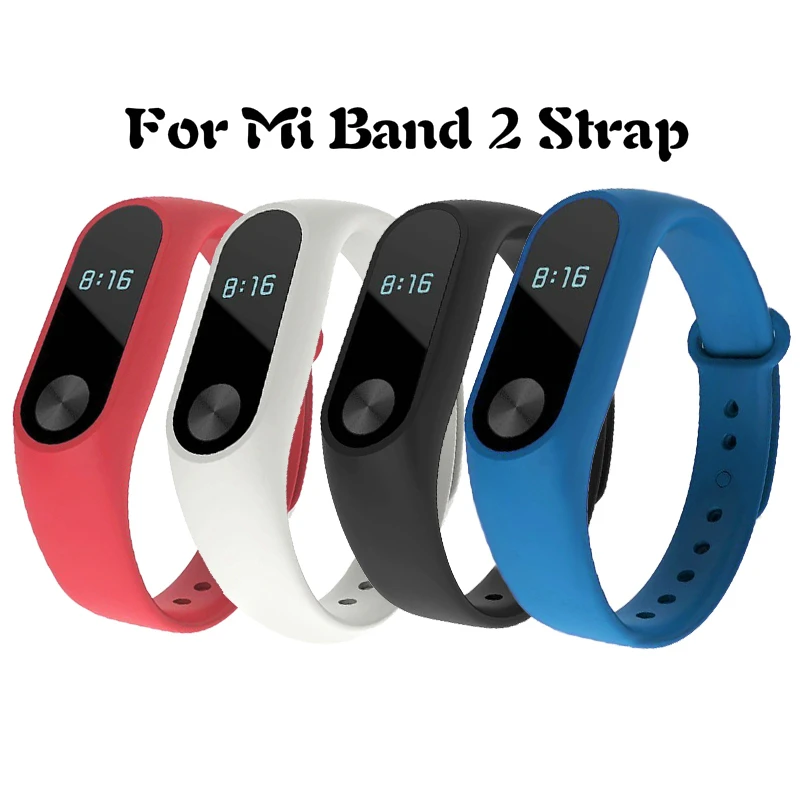 Одноцветный Miband 2 аксессуары Pulseira Mi Band 3 сменный силиконовый ремешок для Xiaomi Mi2
