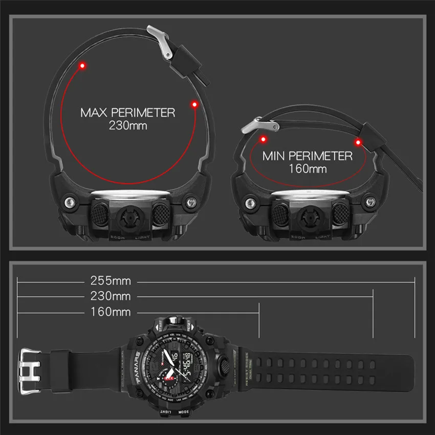 PANARS G стильные ударные часы для мужчин, военные армейские мужские часы, светодиодные цифровые спортивные наручные часы, мужские подарочные автоматические часы для мужчин
