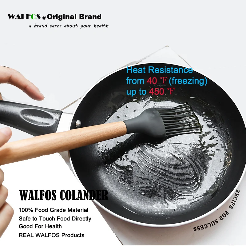 Food Grade Silicone Wood Handle Cooking Utensils Cookware Kitchen Cooking Tools Spatula And Ladle kitchen utensils