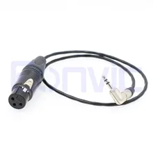 Красный Epic Алые Камера аудио Вход кабель 3 XLR Neutrik 3,5 мм TRS правый угол