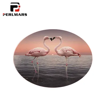 

Ins Style Flamingo Pattern Floor Carpet Lady Yoga Round Cushion Household Supplies Bedroom Non-slip Mats Modern Pad Floor Decor