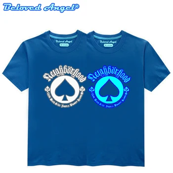 

Kids Tees Tops Luminous Fluorescent Children Clothes Teen Summer t shirt Casual Christmas Boys Girls T-Shirt Baby Streetwear