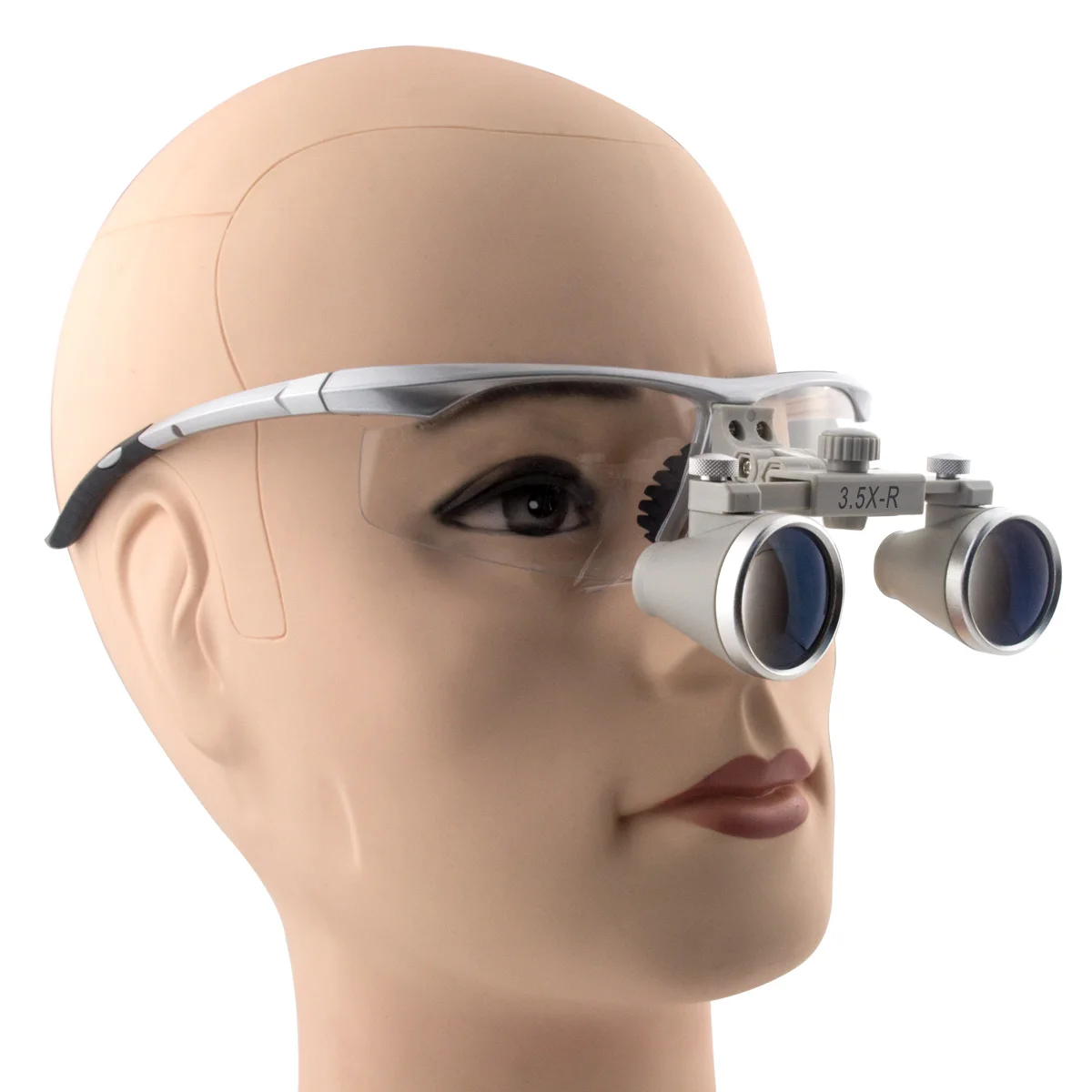 3.5x Magnification Professional Binocular Dental Loupes with Silver BP