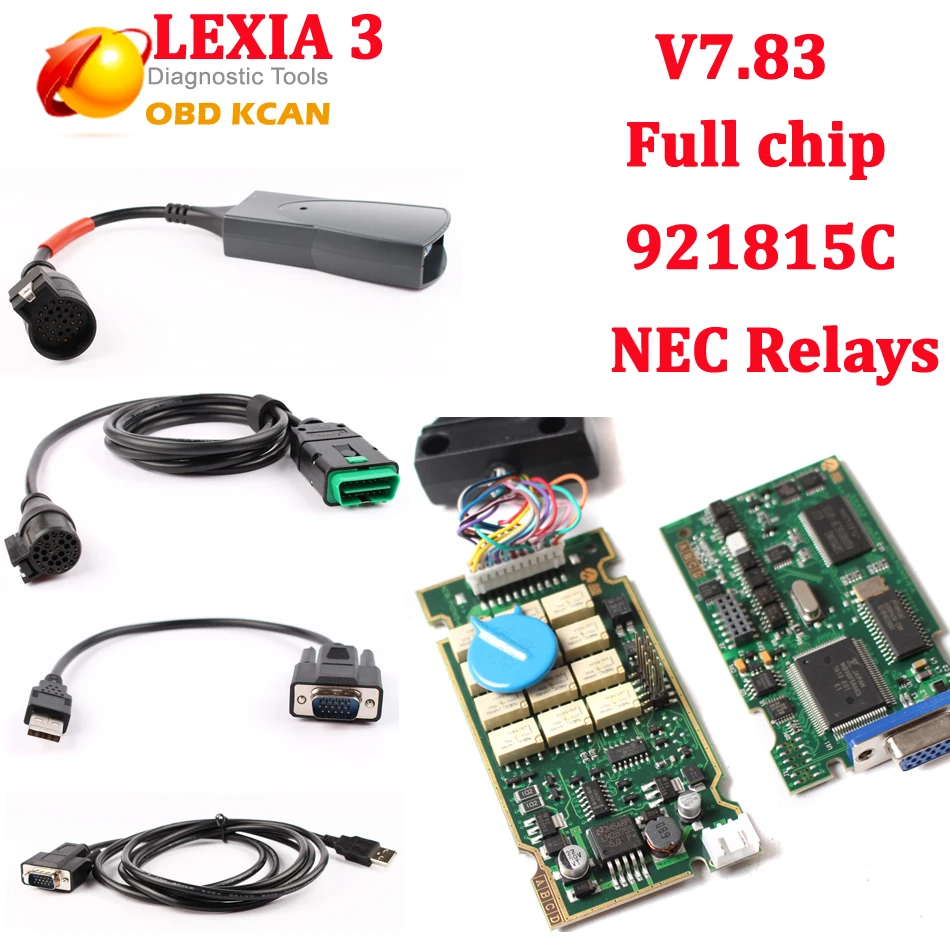 

Lexia3 Diagbox V7.83 full chip pp2000 lexia 3 with 921815C diagnostic tool Lexia-3 PP2000 V48/V25 for Citroen for Peugeot