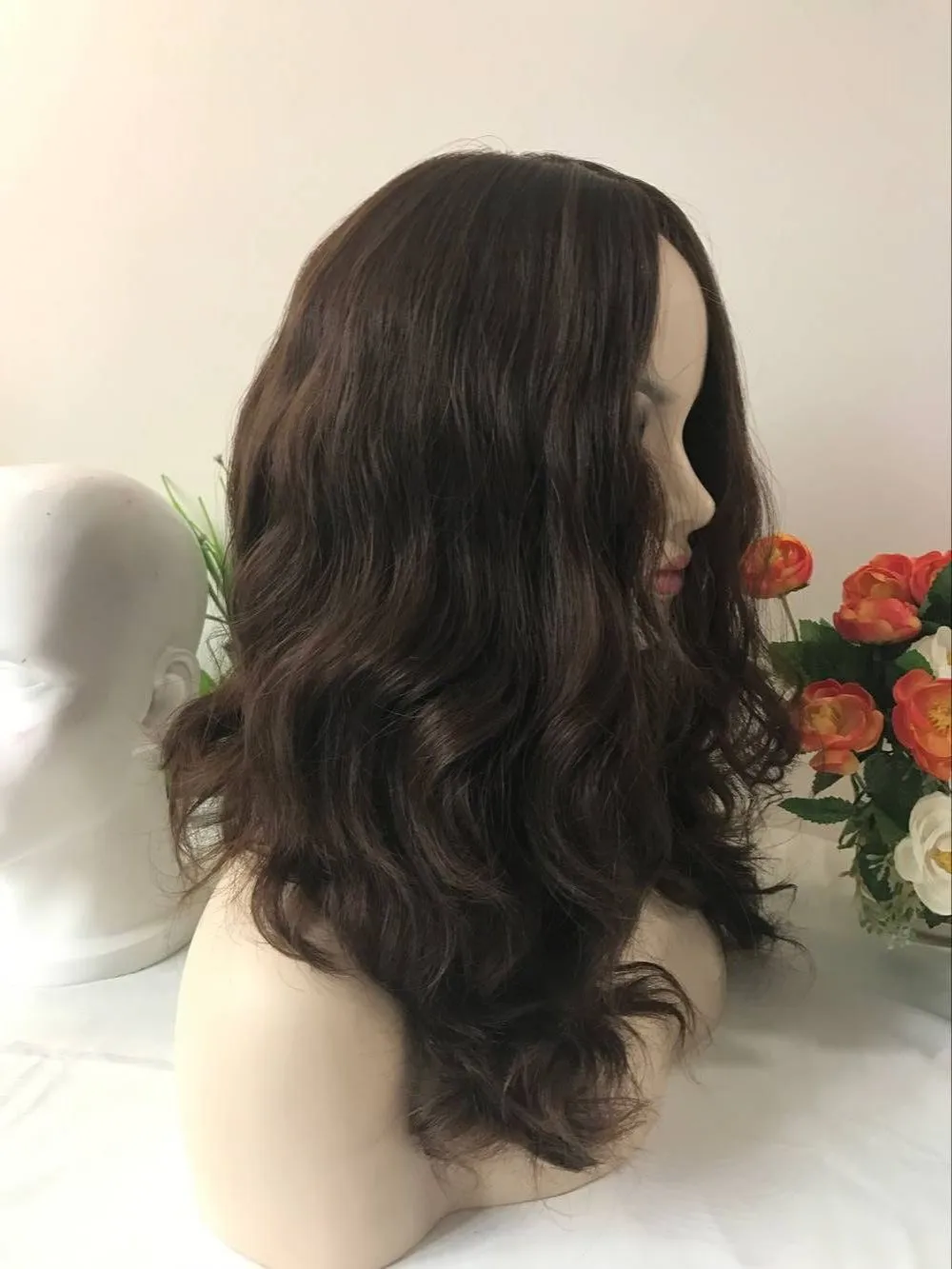 Custom made European remy hair kosher wigs , jewish wigs free shipping