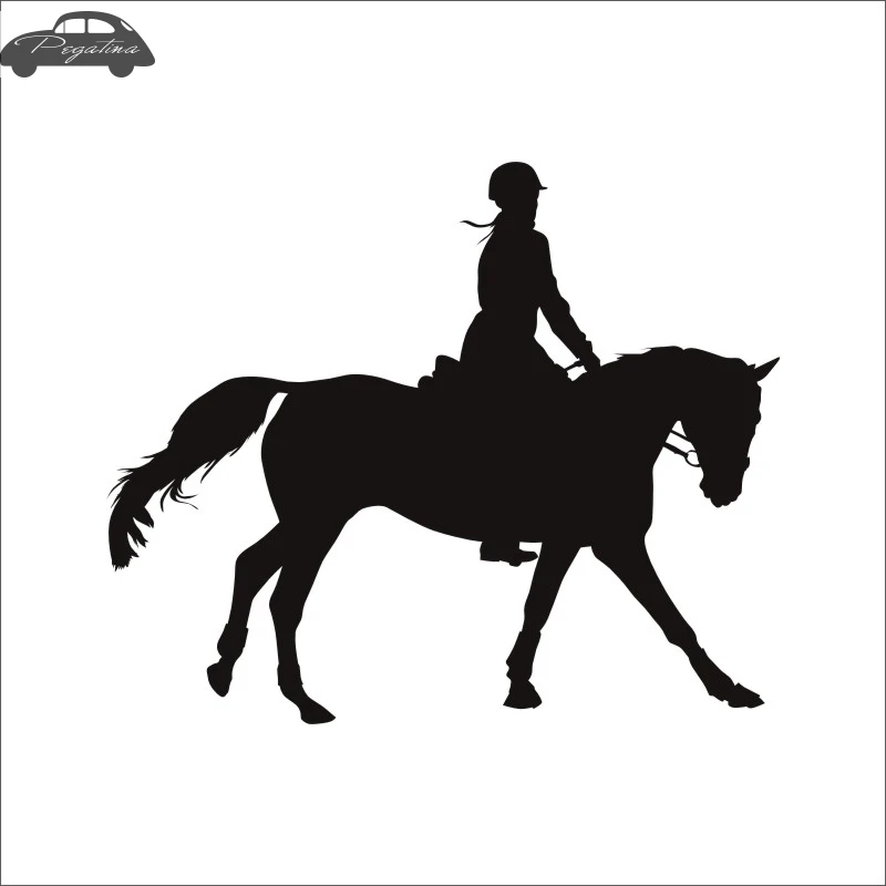 الحصان ركوب سباق صائق سيارة كاوبوي ملصق سباق الخيول المشارك الفينيل صور مطبوعة للحوائط Pegatina ديكور جدارية ملصق