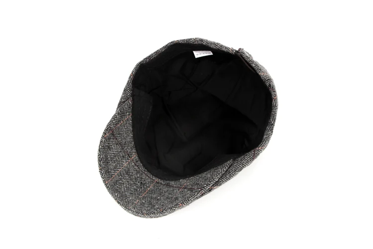 UK мужская плоская кепка берет в елочку Newsboy Bakerboy Hat Gatsby Peaky Blinders
