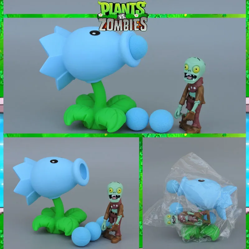 21 стиль PVZ Растения против Зомби Peashooter ПВХ фигурка модель игрушки подарки игрушки для детей Высокое качество в OPP мешок