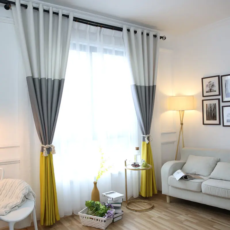 Aliexpress.com: Comprar Cortinas a rayas de 3 colores para el dormitorio de lino de algodón ...