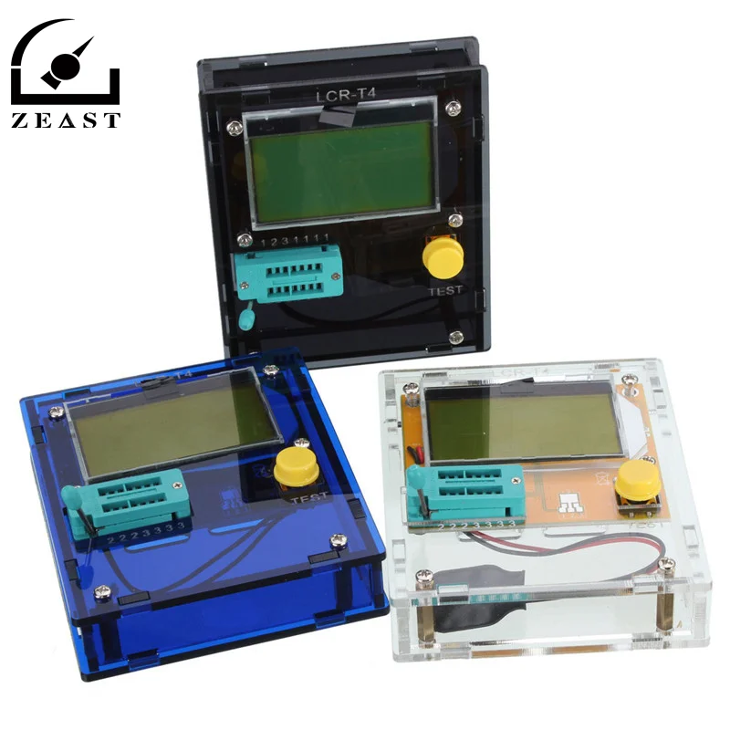 

High Quality LCR-T4 Transistor Tester Diode Triode Capacitance 12864 LCD ESR Meter New Arrival