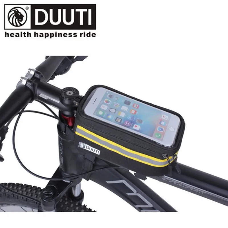 

1PCS Original Nylon Bicycle bag Touch screen Smart Mobile phone bag Waterproof Saddle bag Cycling Equipment S/L MTB Storage bag