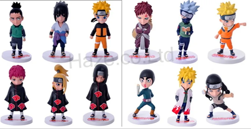 

Japanese Anime Naruto Sasuke Figure Cosplay 6pcs