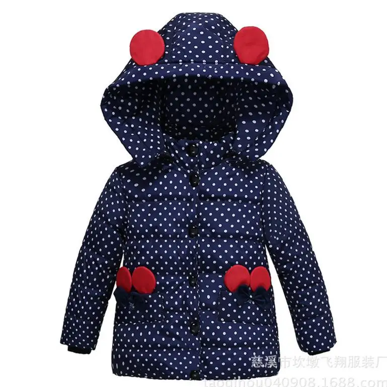 Куртки для маленьких девочек зимние куртки, парки для детей, детская одежда верхняя одежда с капюшоном, пальто утепленный хлопковый костюм CC246-CGR2 - Цвет: picture