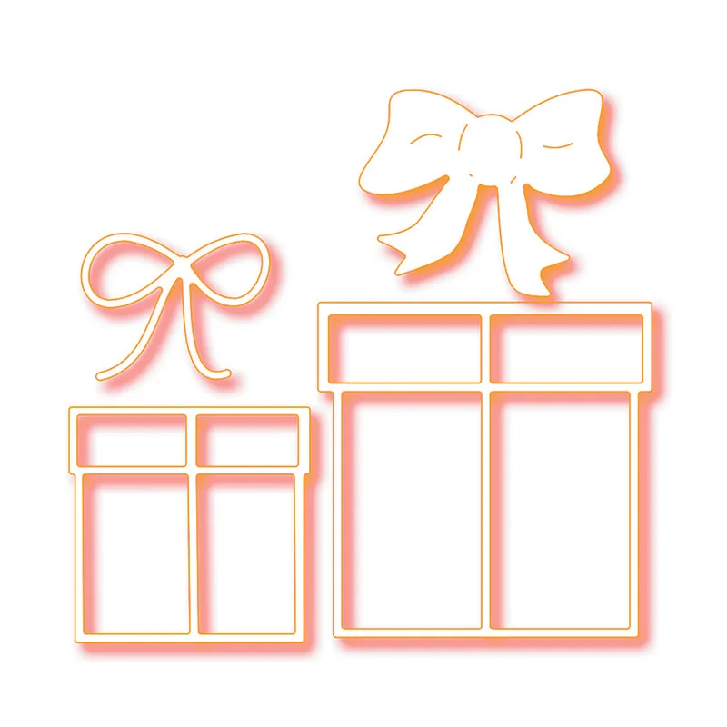 

Eastshape Gift Box Bows Metal Cutting Dies Scrapbooking for Card Making Embossing Die Cut 2019 New Craft Dies Gifts Set