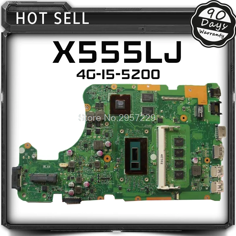 X555LJ FOR ASUS X555L X555LD X555LDB X555LP X555LF laptop MAIN BOARD ...