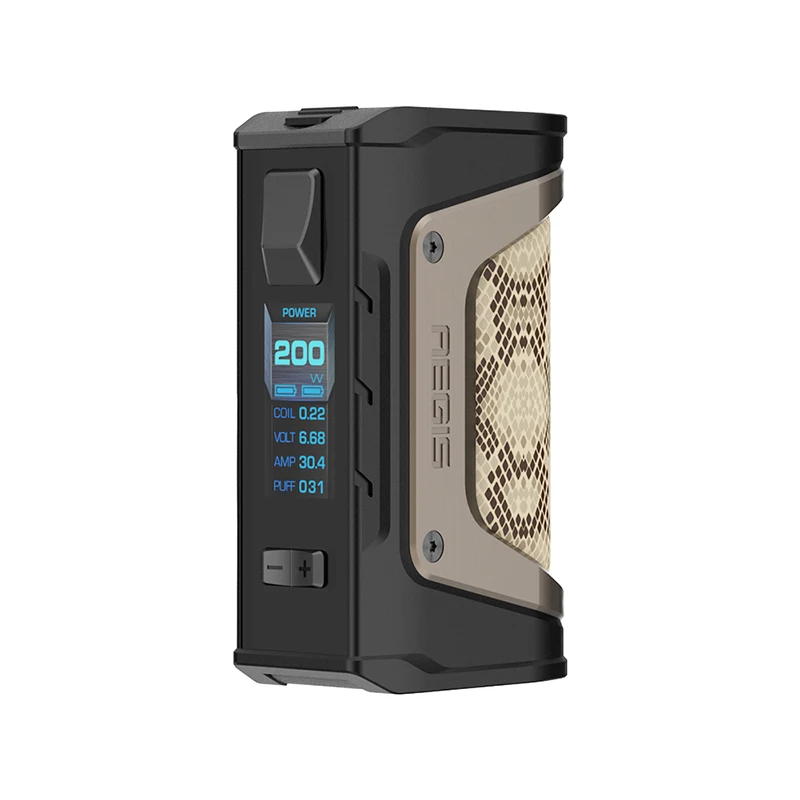 2 шт./партия GeekVape Aegis mod aegis Legend 200 Вт TC Box MOD питание от двух 18650 батарей e сигареты без батареи для zeus rta blitzen - Цвет: snake skin