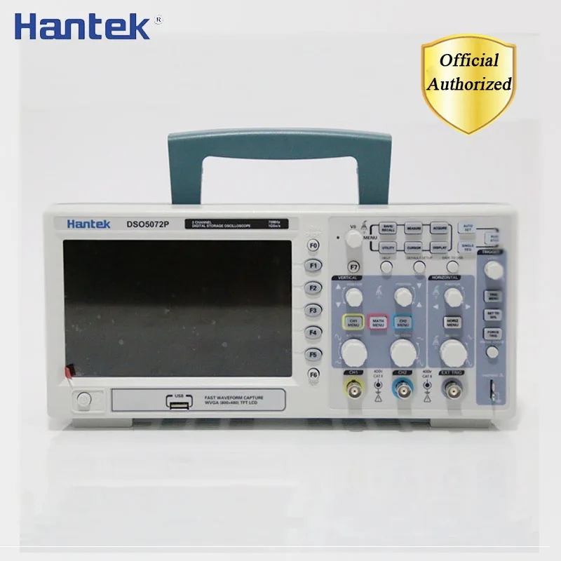 

Hantek DSO5072P Digital Handheld Storage Oscilloscope 2 Channels 70MHz 1GSa/s USB Oscillograph