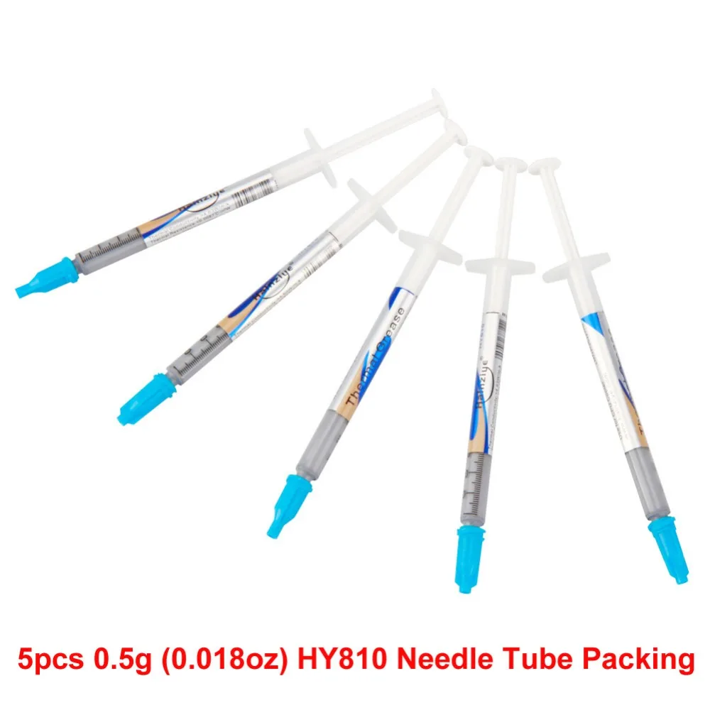 

5 pcs Nano-Based HY810-05 Thermal Grease Heatsink Compound Interface Material for CPU GPU LED Electronic Component Heat Transfer