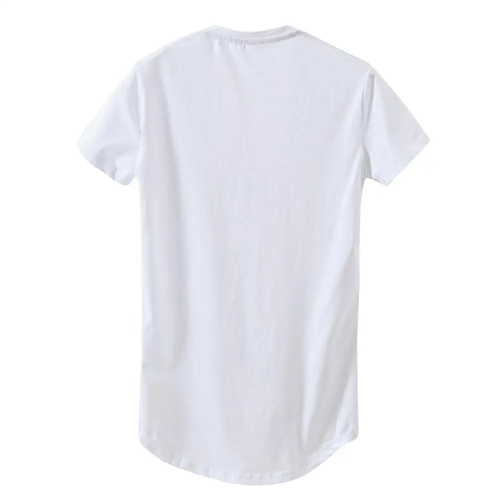 2019 Undertale Palace Quality Leisure Big V-neck Pure Color Code Irregular Cultivate One's Morality Men's Short Sleeve T-shirt 2019 Undertale Palace Quality Leisure Big V-neck Pure Color Code Irregular Cultivate One's Morality Men's Short Sleeve T-shirt