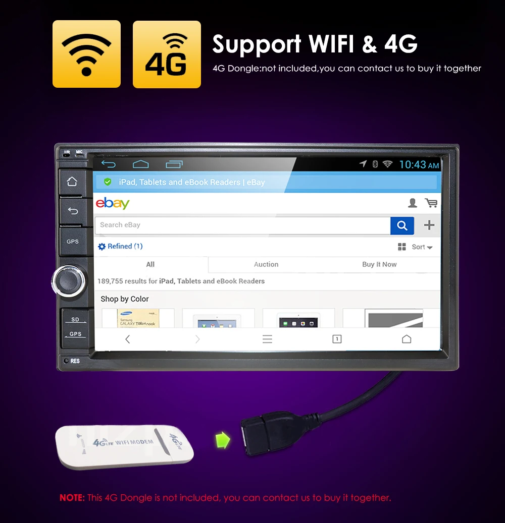 Discount 2G RAM 32G ROM Android 9.0 Auto Radio 8Core 7Inch 2DIN Universal Car NO DVD player GPS Stereo Audio Head unit RDS DAB DVR OBD BT 4