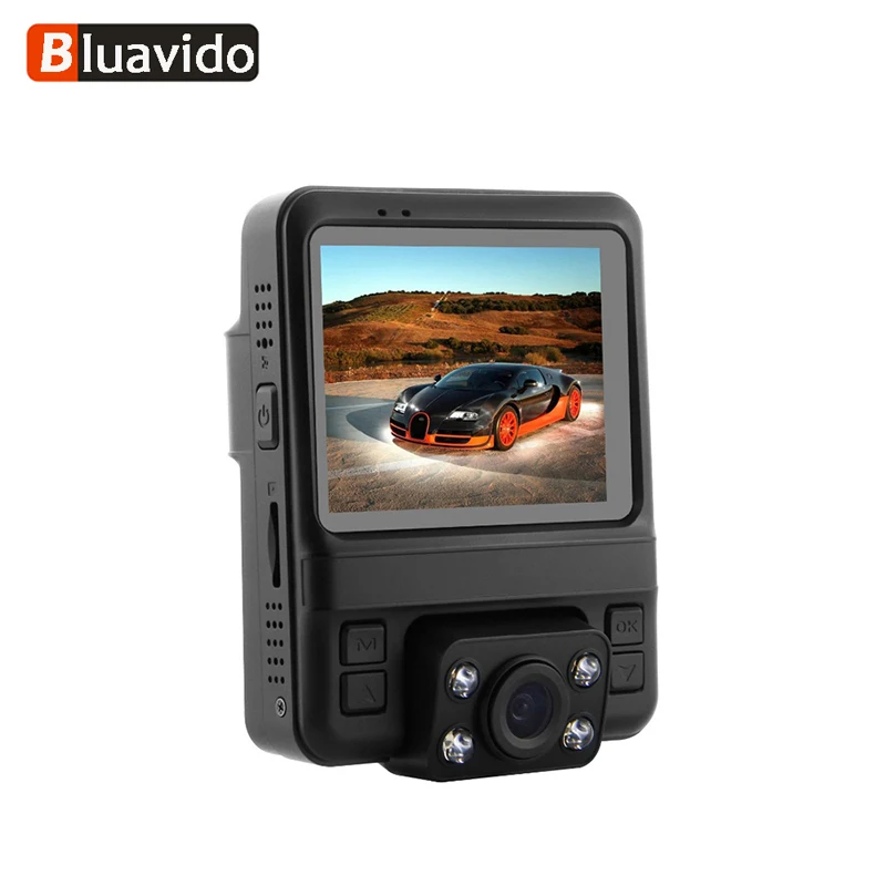 

Bluavido Super HD 1296P Car DVR Night Vision Dual Camera Novatek 96655 GPS Auto Video Recorder Super Dash Cam 150 Degree Angle