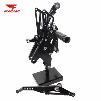 

For YAMAHA YZF R1 yzf r1 2015-2018 2017 2016 CNC Aluminum Alloy Motorcycle Footrest Footpeg pedal Foot peg Rearset Rear Set