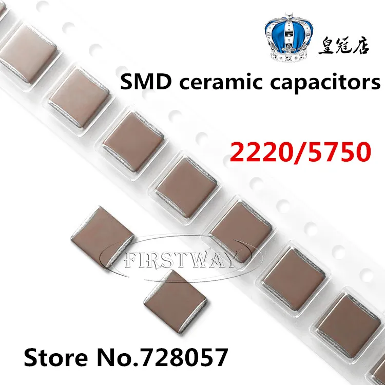 

5750 2220 1uF 105K 630V X7R 10% 5pcs/lot Free shipping SMD ceramic capacitors