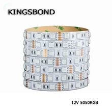 Freeshipping 5M 5050 SMD led strip warm white with 60leds/m 12V non-waterproof flexible led strip light