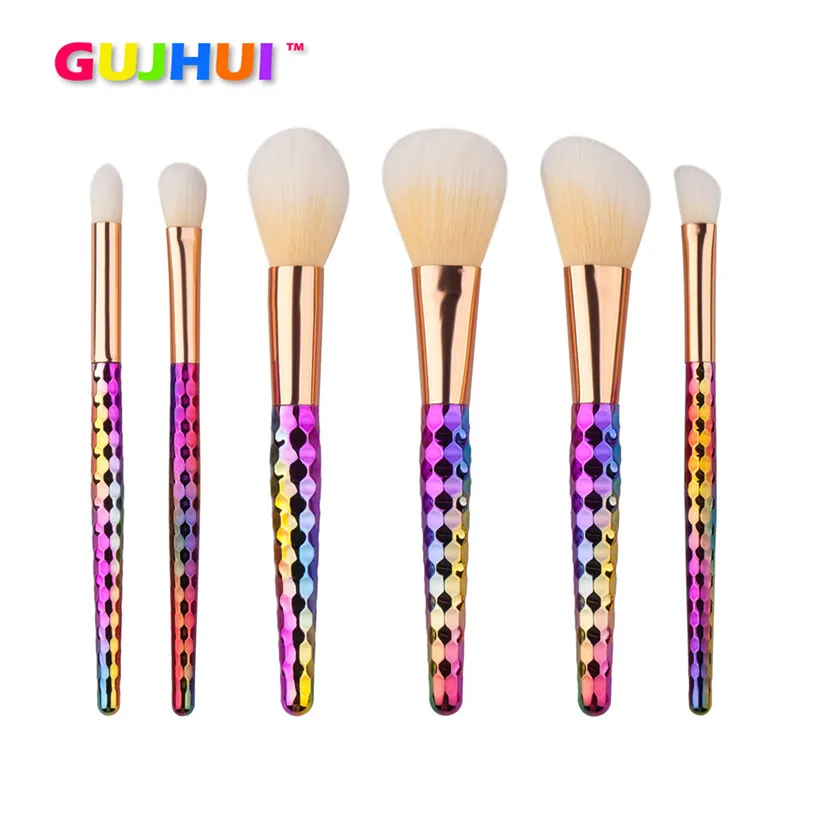 Top Quality 6PCS Soft Cosmetic Makeup Brushes Set Powder Foundation