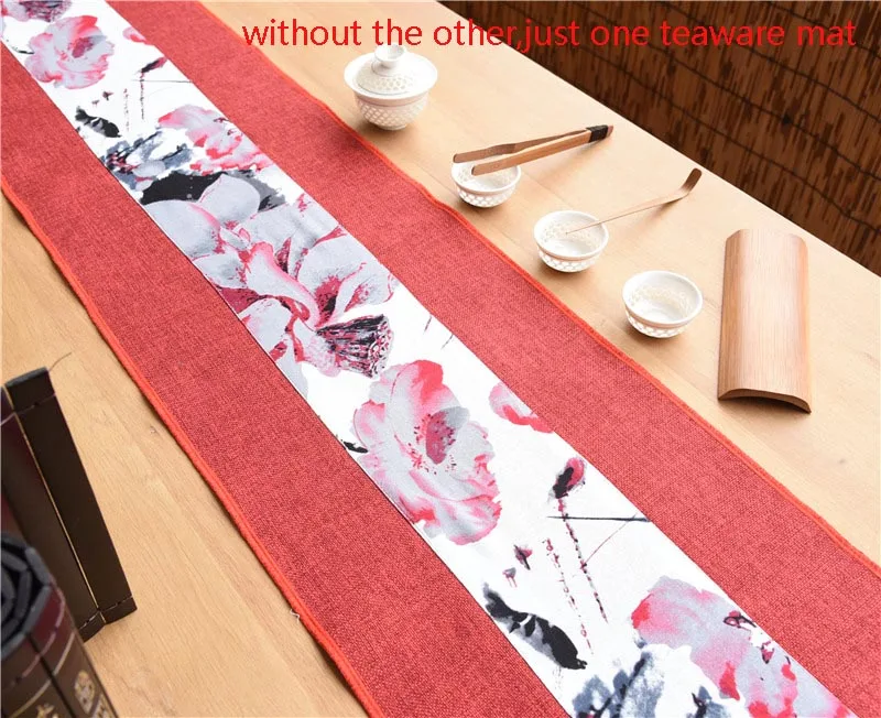 Китайский стиль винтажный узор настольная дорожка на стол для домашнего ужина Украшение Хлопок Лен коврики офисный чайный набор кунг-фу коврик чайные салфетки - Цвет: U