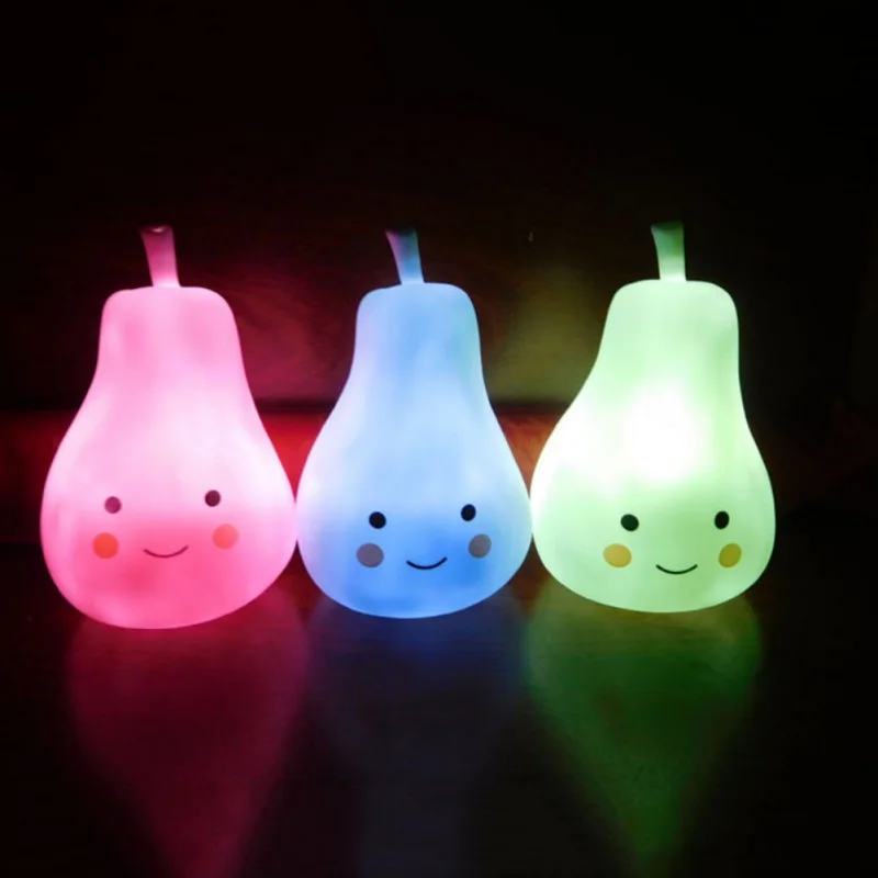 Cute Baby Pillow Bedroom Night Light Milk Bottles Pears Sleep Led Table Lamp Bulb Night Light