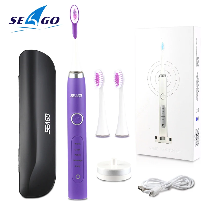 

Electric Toothbrush Set Professional Sonic Rechargeable Toothbrush Deep Clean Electric Tooth Brush with Travel Case Gum Care