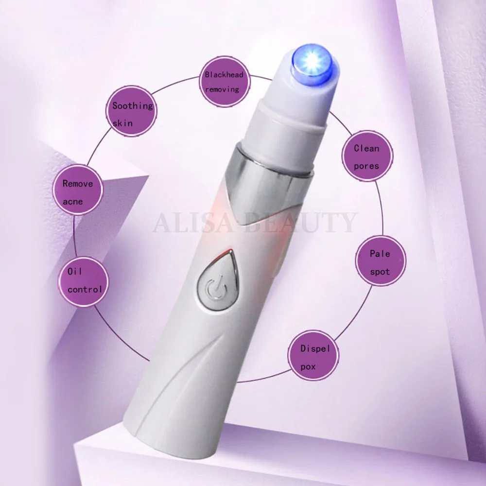 Анти-инструмент для очистки от акне синий свет терапия от акне лазерная ручка уход за кожей лица подтягивание кожи поры усадка против морщин инструмент красоты