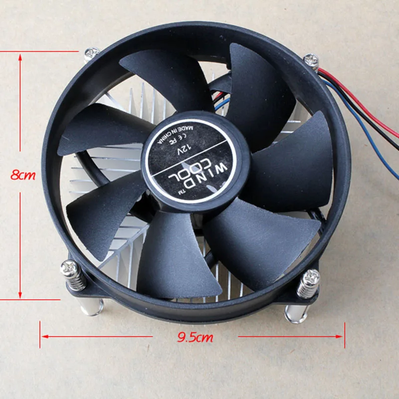 3PIN DC 12 V وحدة المعالجة المركزية التبريد برودة PC مروحة كاتمة للصوت جدا ل إنتل LGA775 Q99 DJA99
