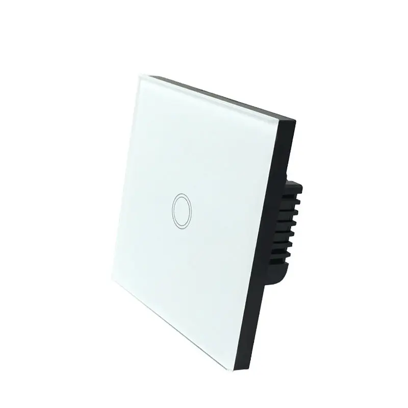 Беспроводной переключатель Wi-Fi настенный светильник сенсорный выключатель ЕС Стандартный 1/2/3 умный Переключатель 220v прерыватель Wifi светильник переключатель - Цвет: wifi 1 gang white