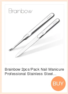 Профессиональные кусачки для ногтей из нержавеющей стали Brainbow, 1 шт., вращающиеся лезвия для ногтей, кусачки для маникюра, инструменты для маникюра