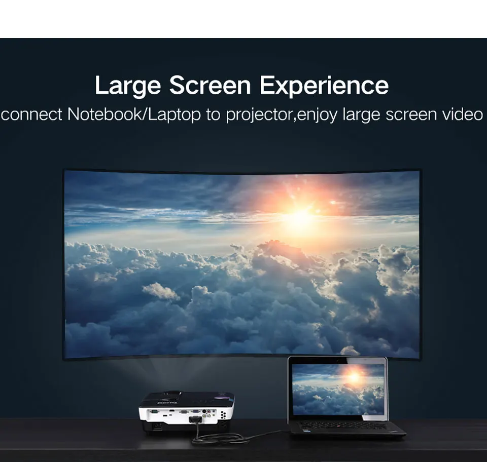 1.8m HDMI to VGA Adapter Cable Male To Male Video VGA Connector Cables for HD Player TV Projector Computer 15 pin Data cable (9)