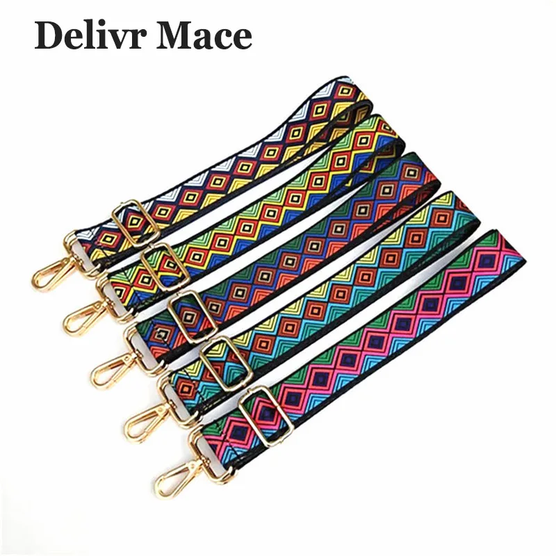 

Strap You Bag Straps Handbags Colorful Bag Part Bolsa Accessories Multicolor Belts National Elegant Lengthened Shoulder Straps
