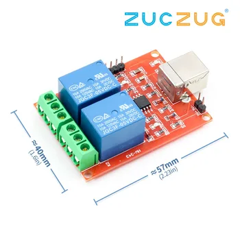 

Two Channel 5V Relay Module USB Control Switch / 2 Way 5V Relay Module / Computer Control Switch