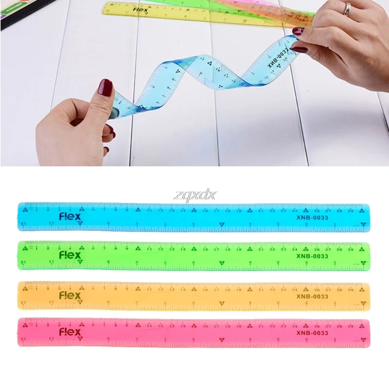 Soft Ruler multicolour student flexible ruler tape measure 15cm 20cm