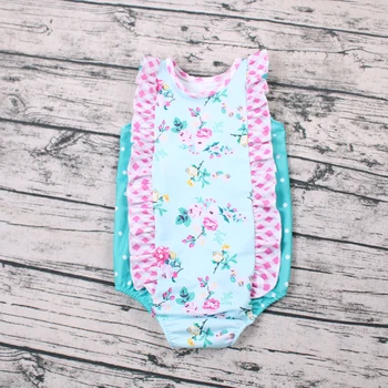 

Summer baby girl one-piece floral swim wear