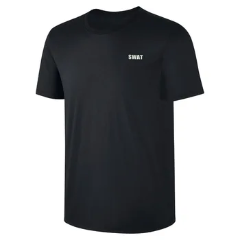 

Mens SWAT Law Enforcement Police Cop Duty Embroidery Casual T-Shirts Embroidered Shirts