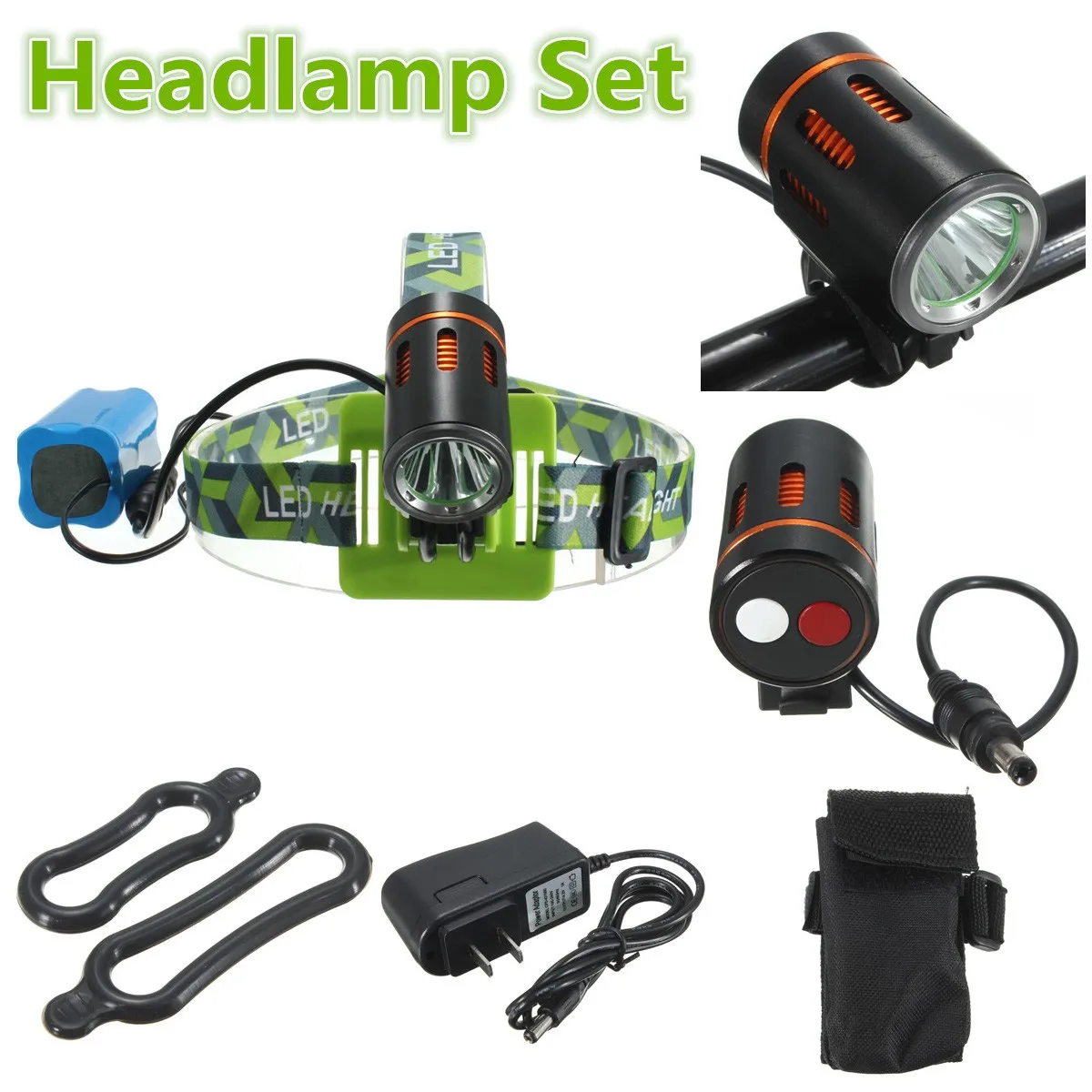 

23000lm LED Smuxi headlamp t6 headlight 5 modes head light waterproof flashlight zoomable use 18650 for hunting cycling