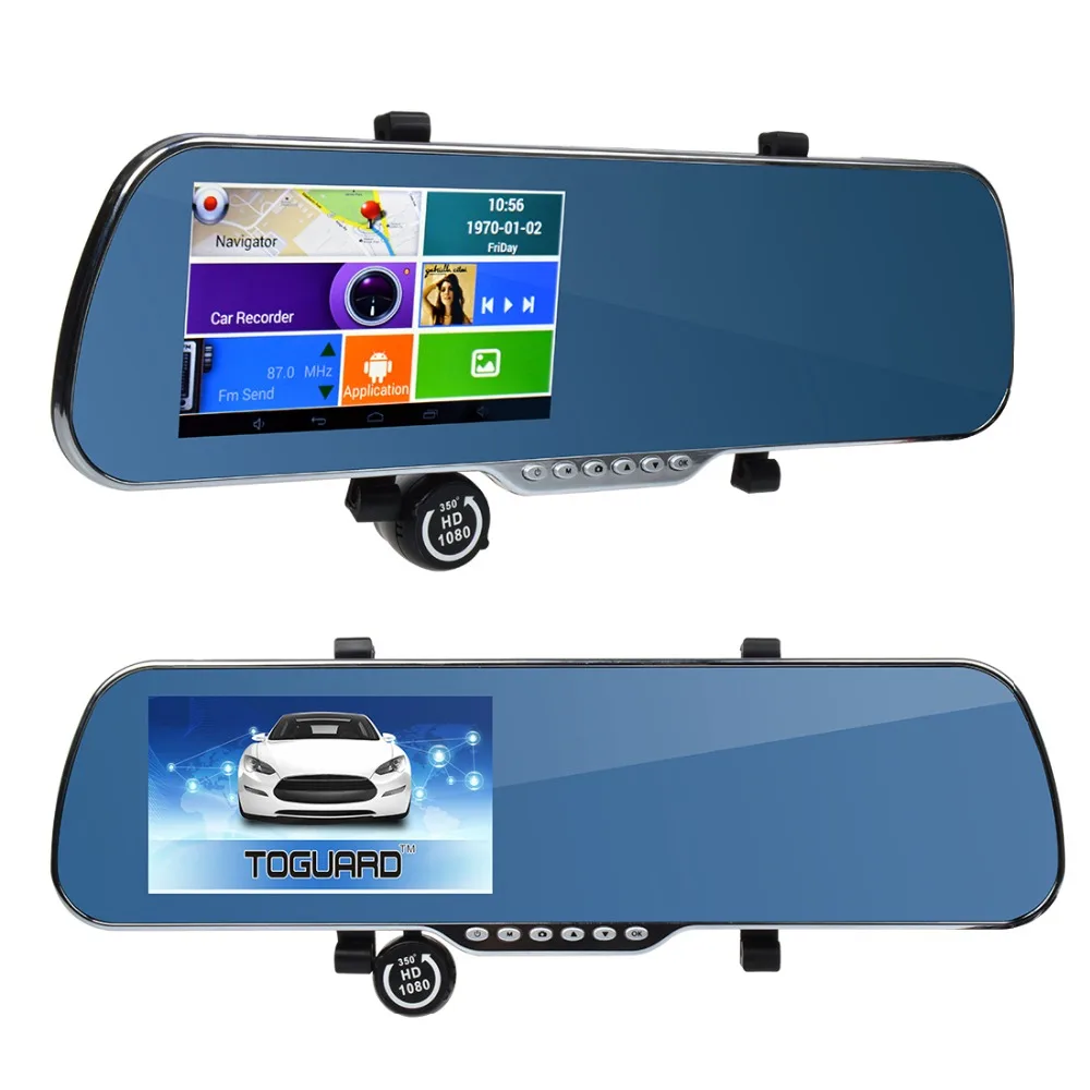 5 &quotIPS Сенсорный Экран FHD Android 1 Г RAM А33 с Двумя Объективами WI-FI Car Dvr Видео Рекордер