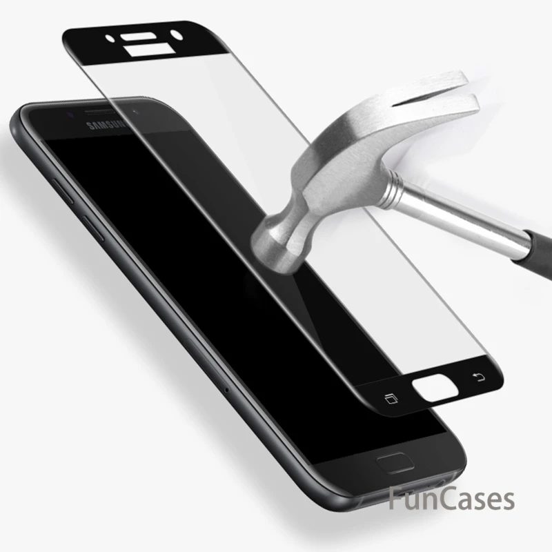 5D полное покрытие защитной Стекло для Samsung Galaxy A5 A3 A7 A750 A7 J6 J4 A6 A8 J8 Экран протектор фильм закаленное Стекло