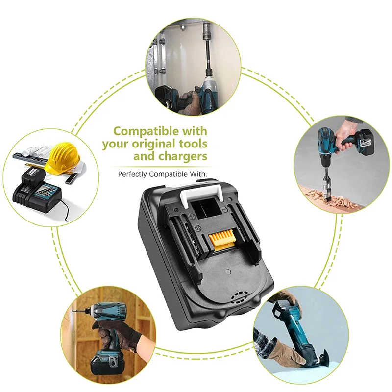 Литий ионный аккумулятор BATTOOL 4000 мАч 18 в LXT для Makita BL1830 BL1835 BL1815 BCS550 BFS450 BHP453 BSS501 BVR450