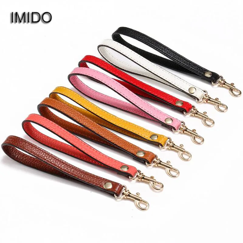 

IMIDO Genuine Leather Strap for bags Day Clutch Replacement Strap Bag Hand handle Accessory Handbag purse Men Women bolso STP150