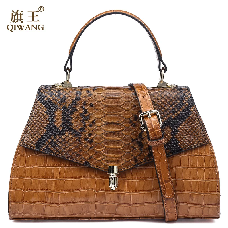 Qiwang أنيقة المرأة جاكيت جلدي-حقائب بيد الكلاسيكية أزياء السيدات التمساح تنقش الجلود حقيبة يد التمساح حمل أكياس Qiwang أنيقة المرأة جاكيت جلدي-حقائب بيد الكلاسيكية أزياء السيدات التمساح تنقش الجلود حقيبة يد التمساح حمل أكياس