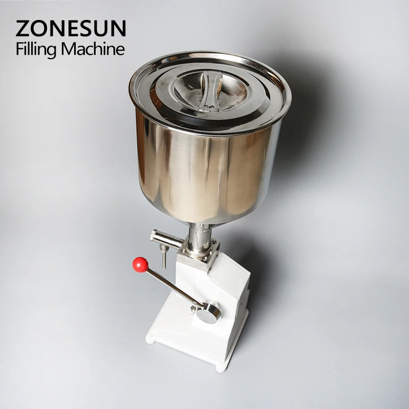 ZONESUN A03 ручная напорная крем-паста наполнитель мыло сок мед Arequipe машина для розлива пищи 5-50 мл