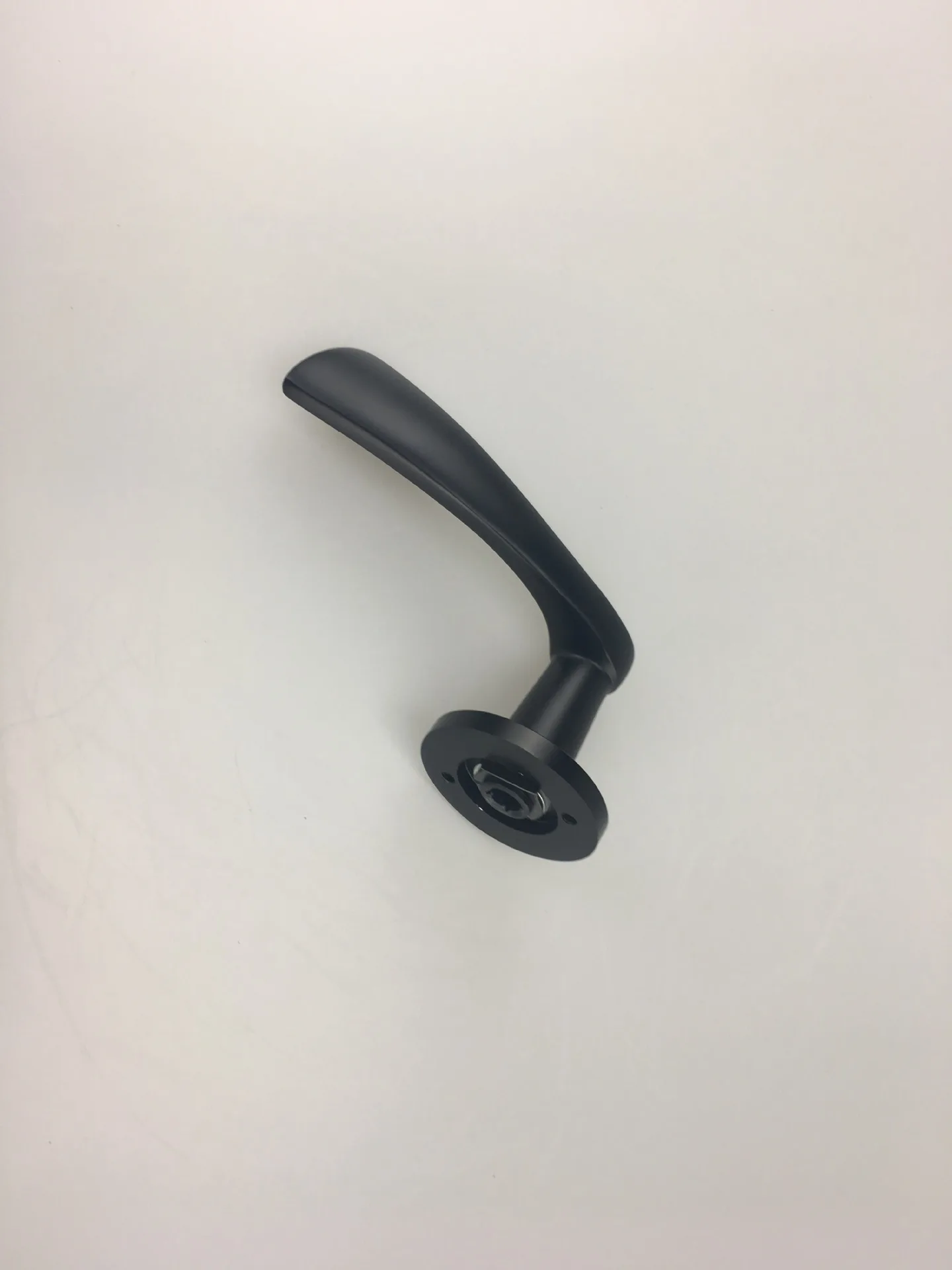  Black Aluminum Door Locks Continental Bedroom Minimalist Interior Door Handle Lock Cylinder Securit - 32949048608